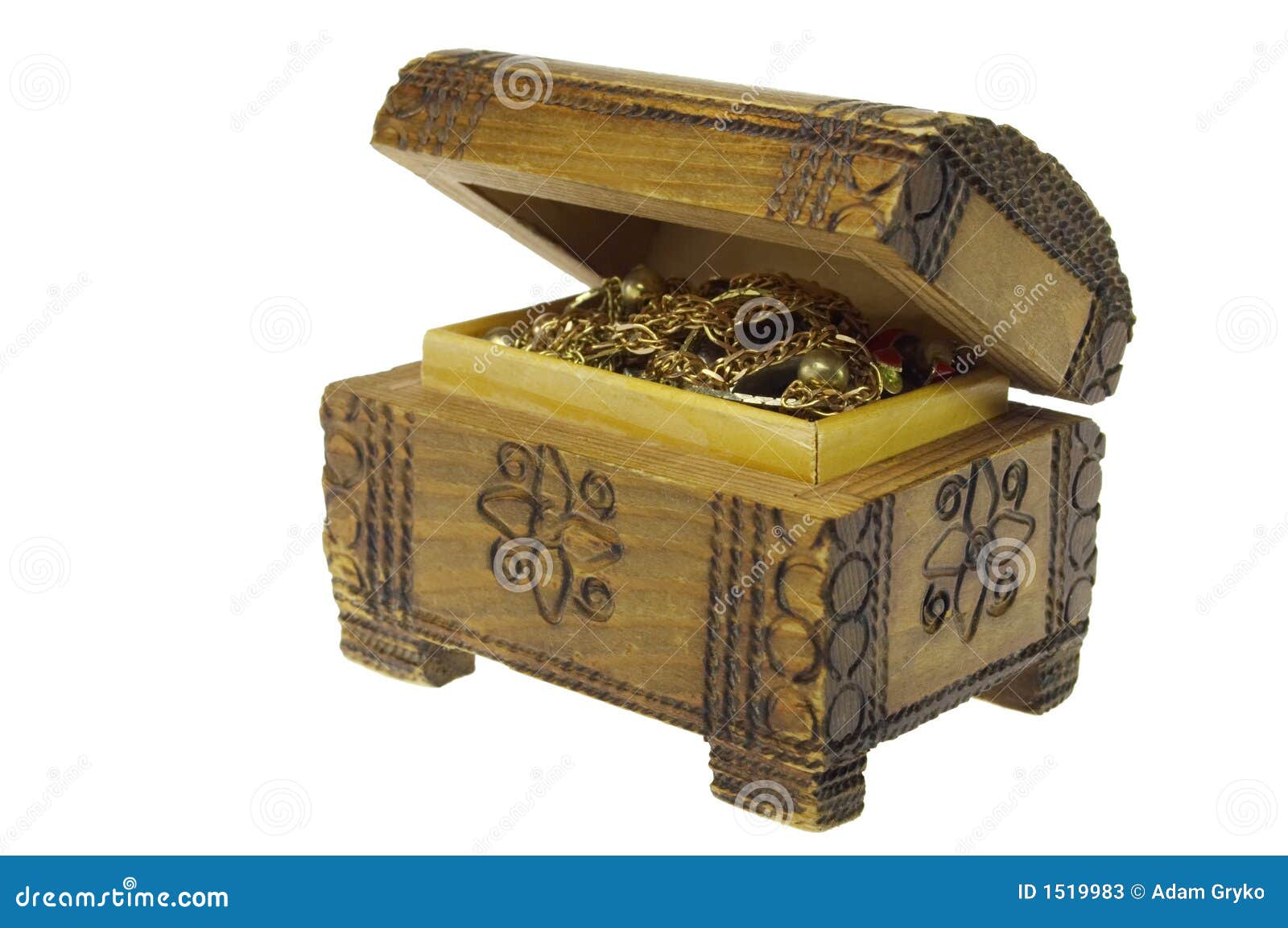 Old treasure chest stock image. Image of isolated, luxury 1519983