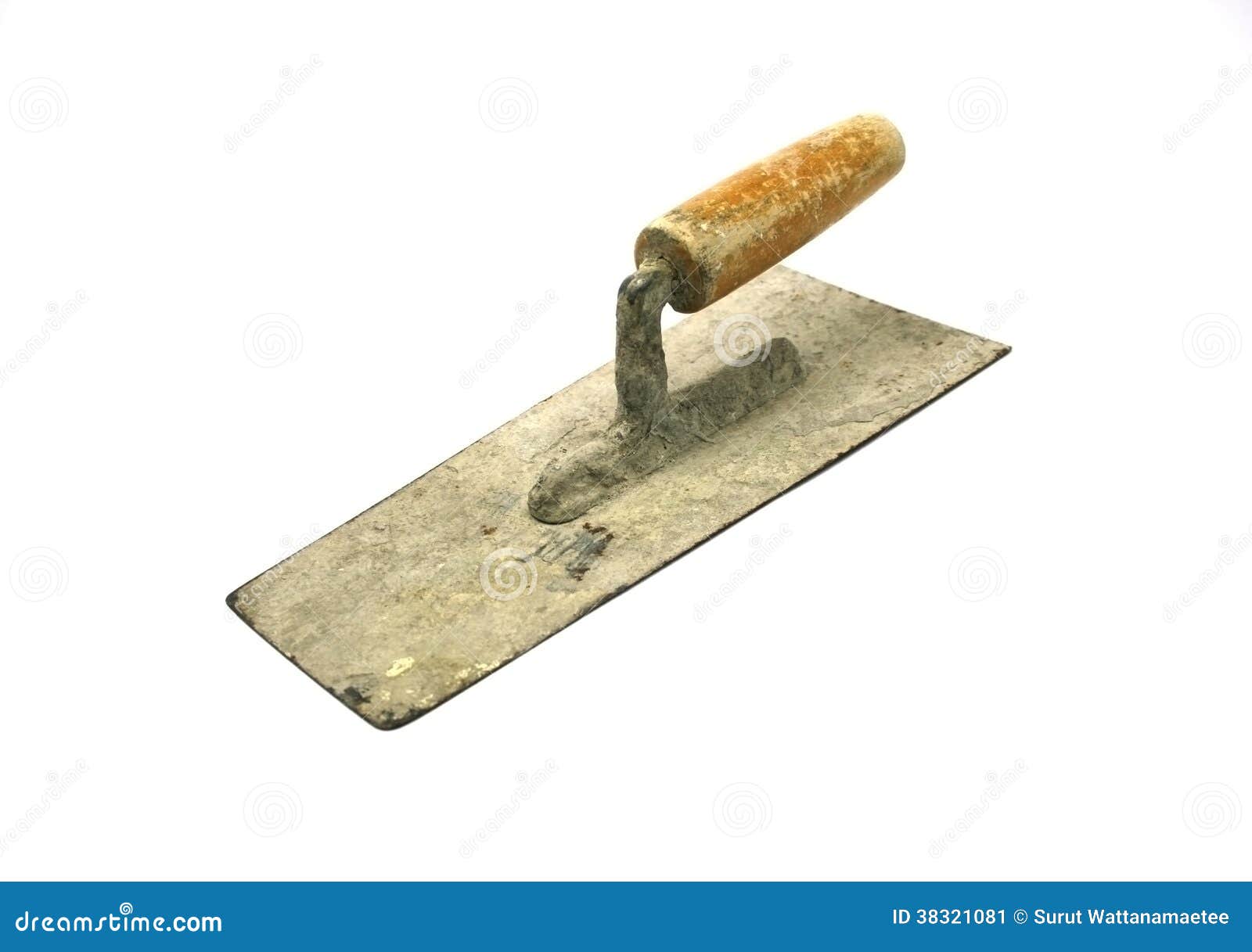 Old trowel isolated stock image. Image of used, isolated 38321081