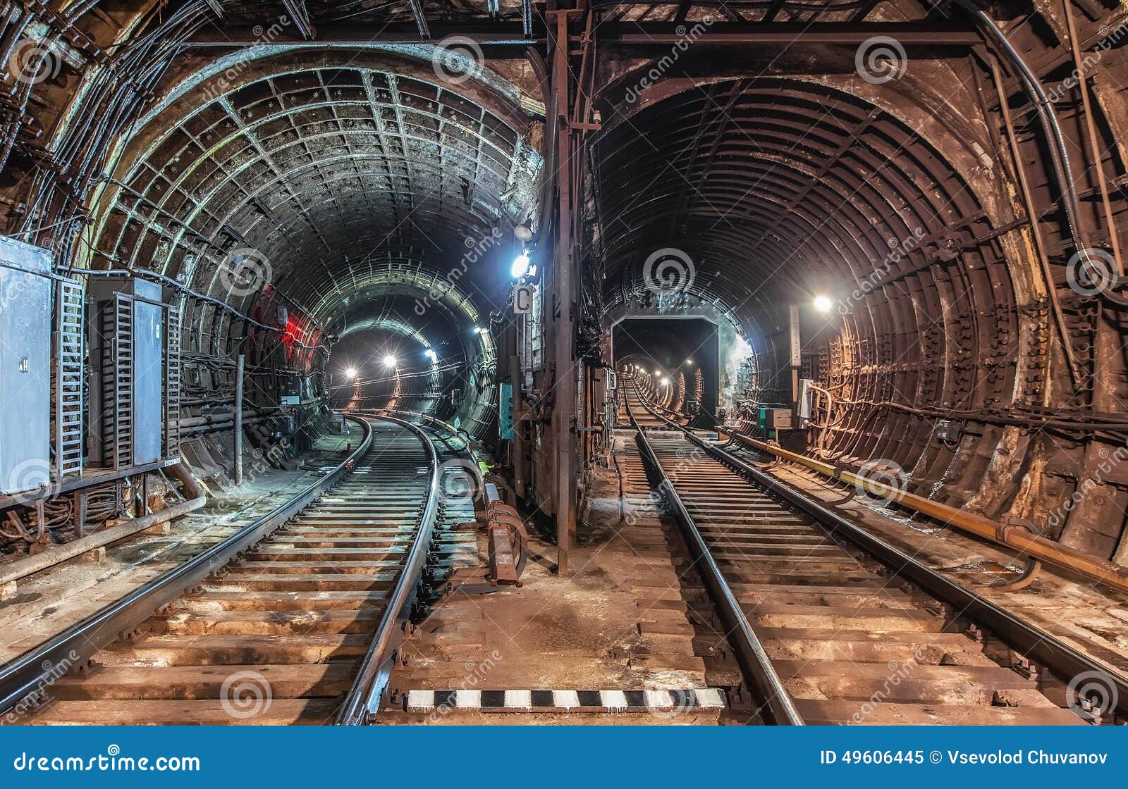 Old Tunnel Subway in Moscow Stock Image Image of transit, moscow
