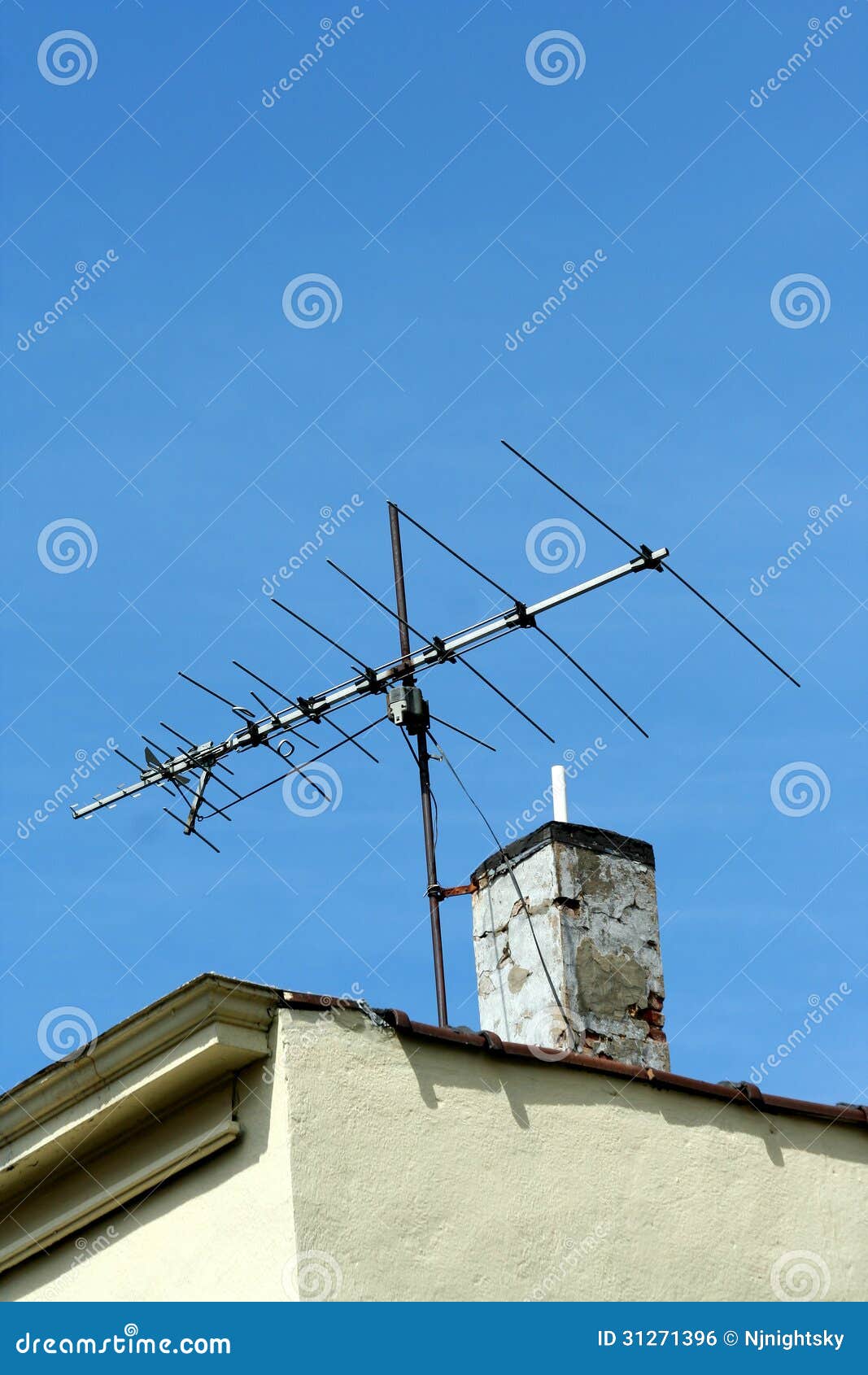 Old TV Antenna Royalty Free Stock Image - Image: 31271396