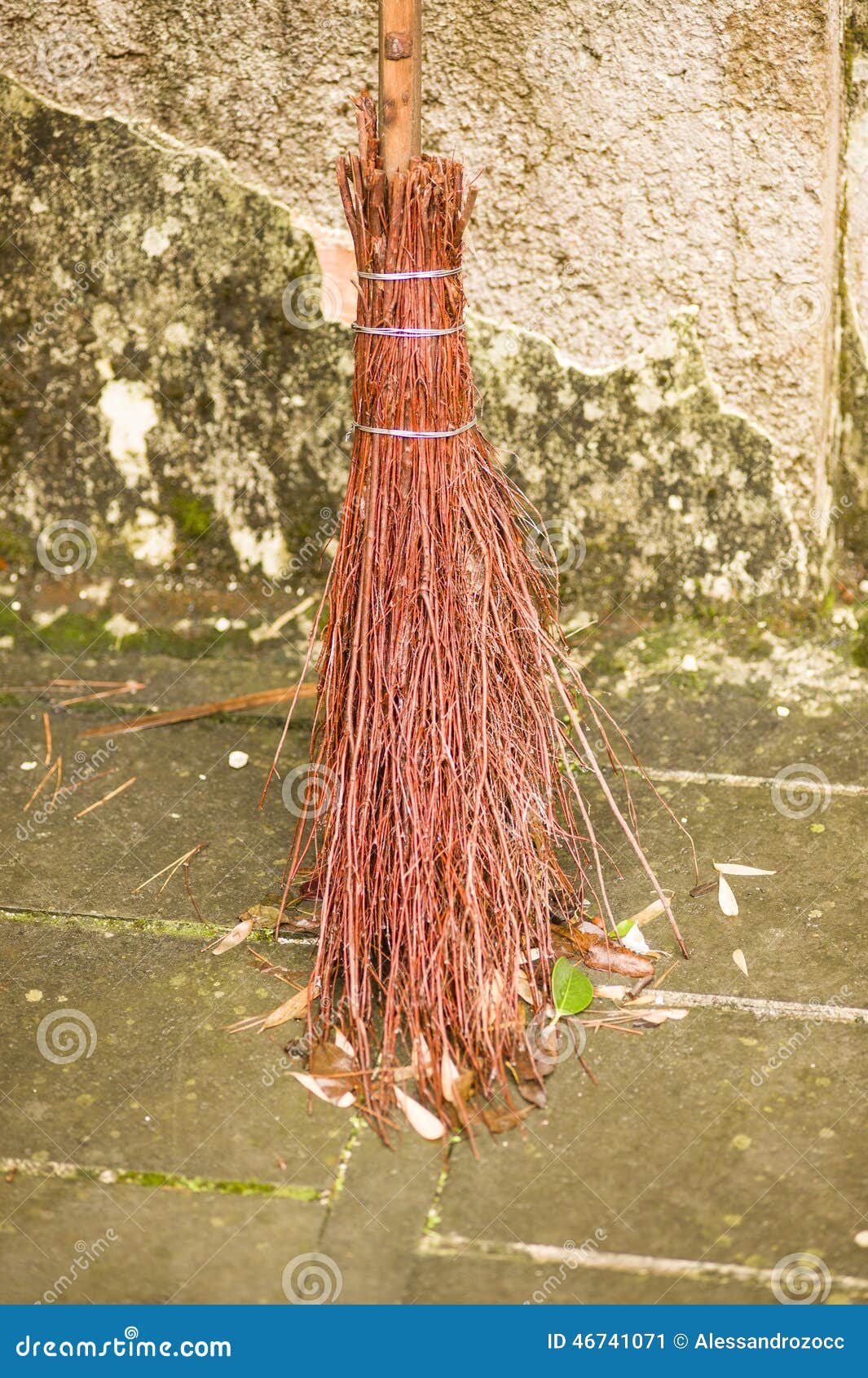 Old type straw broom stock image. Image of wood, witchcraft 46741071