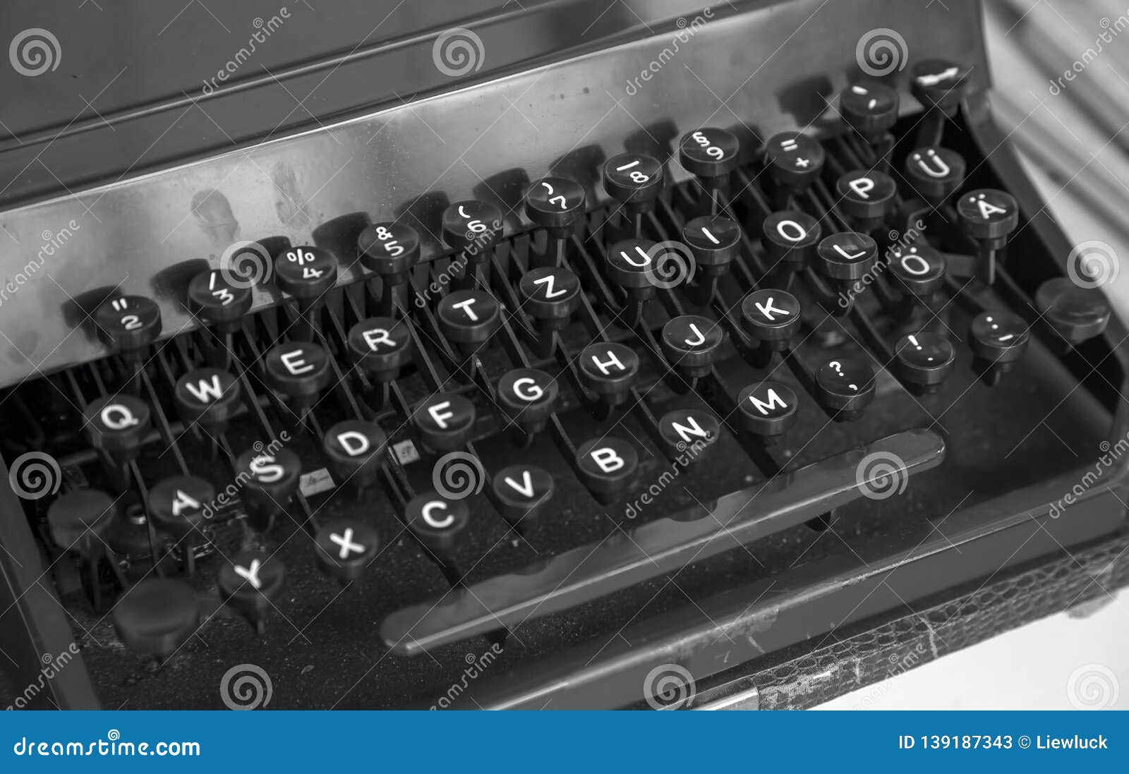 traditional typewriter keyboard