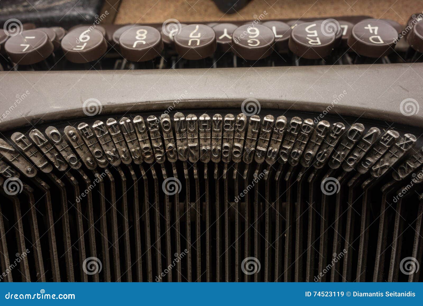 Old typewriter stock image. Image of greek, publish, office 74523119