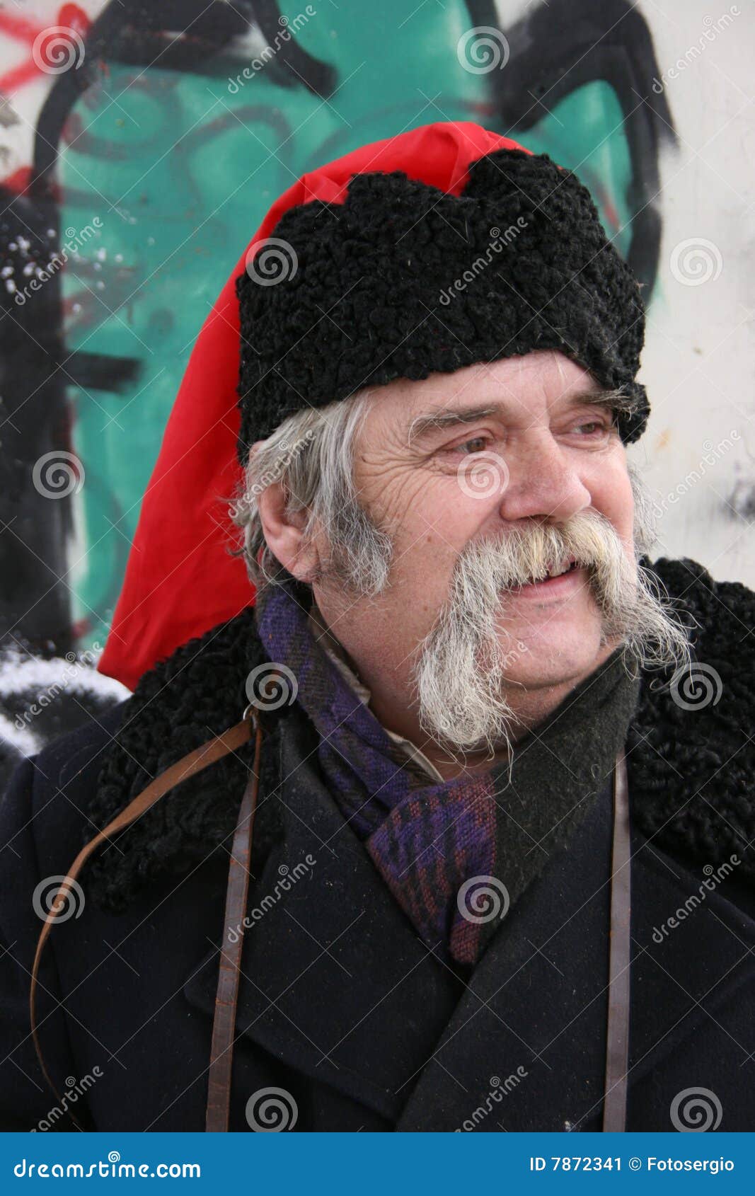 old ukrainian cossack with long whiskers 1
