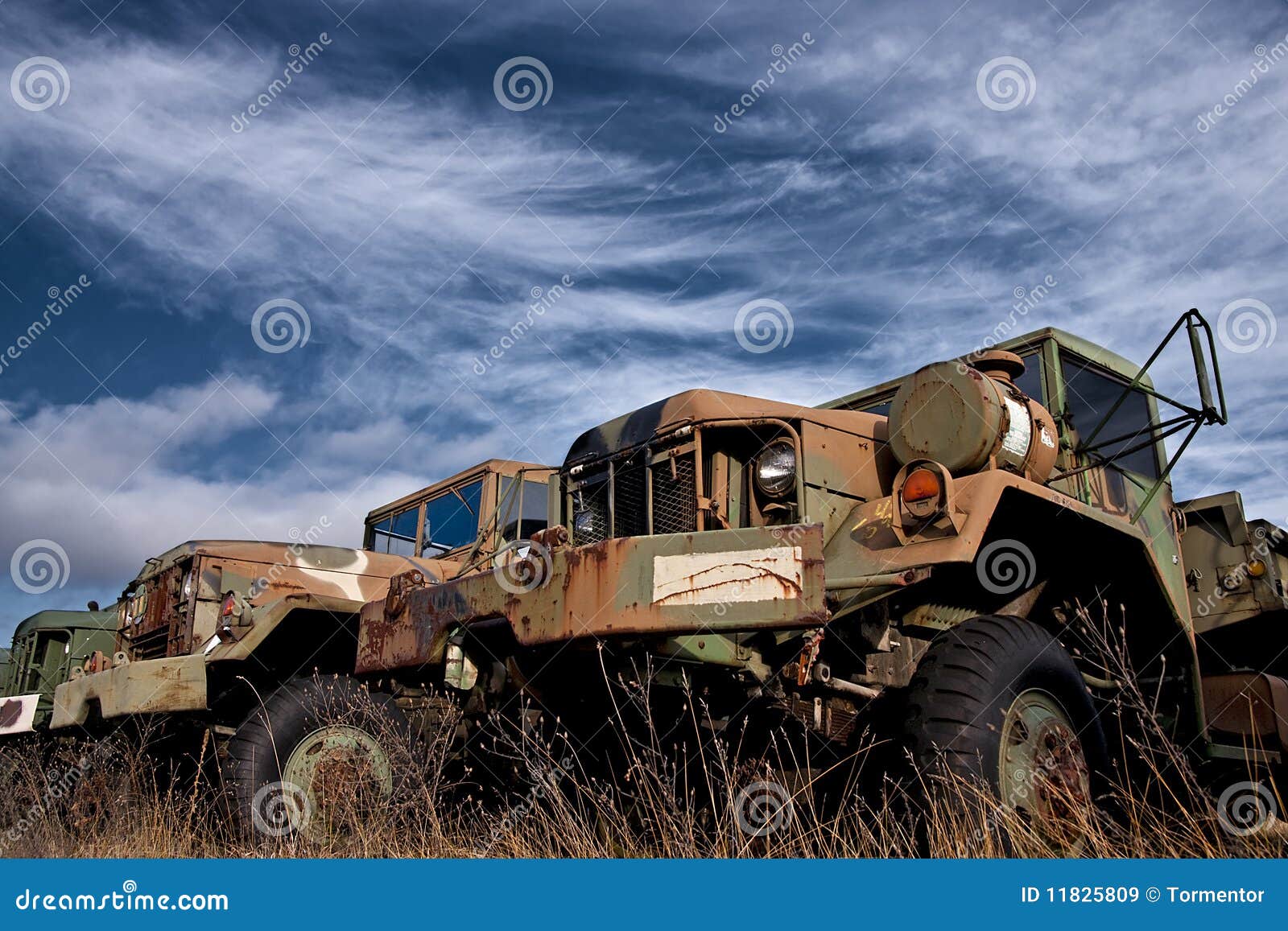 Old US Army Trucks stock image. Image of camouflage, field 11825809