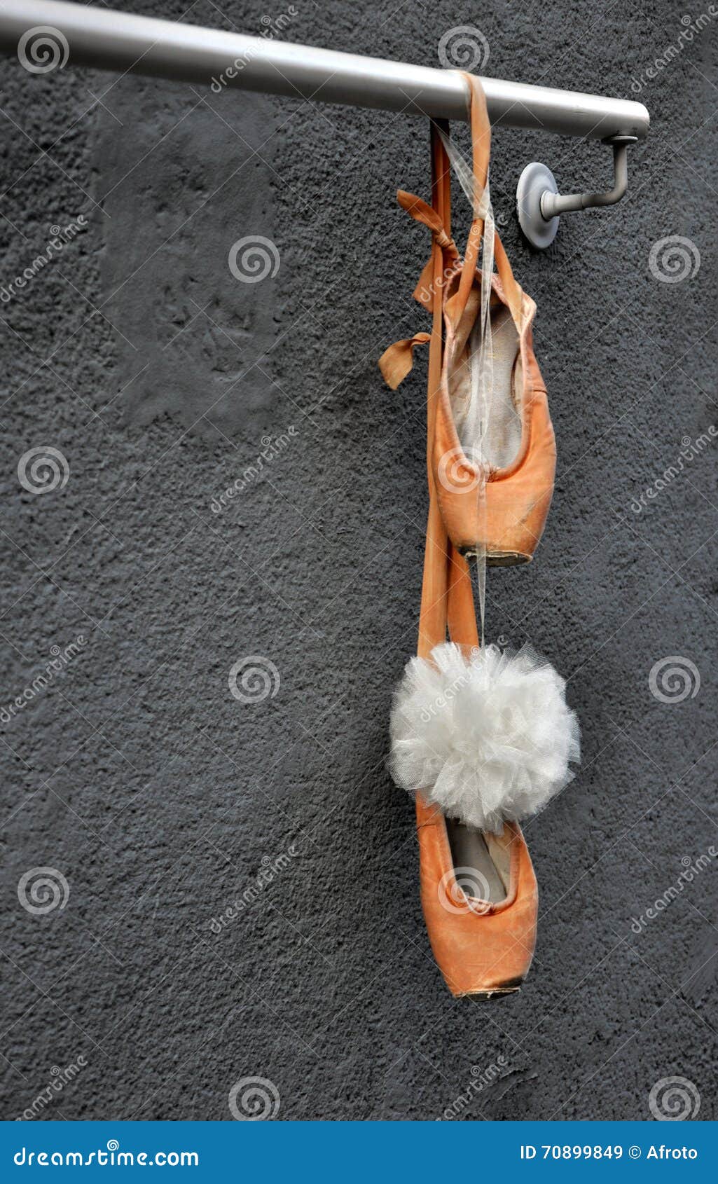 Old used ballet shoes stock image. Image of pointe, vintage 70899849