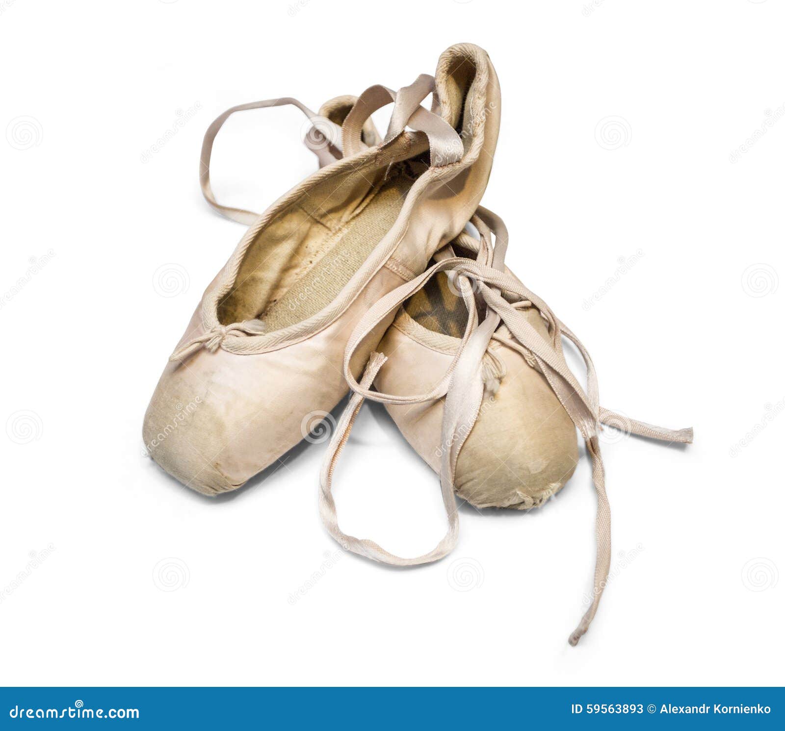 Old used ballet shoes stock image. Image of satin, shoes 59563893
