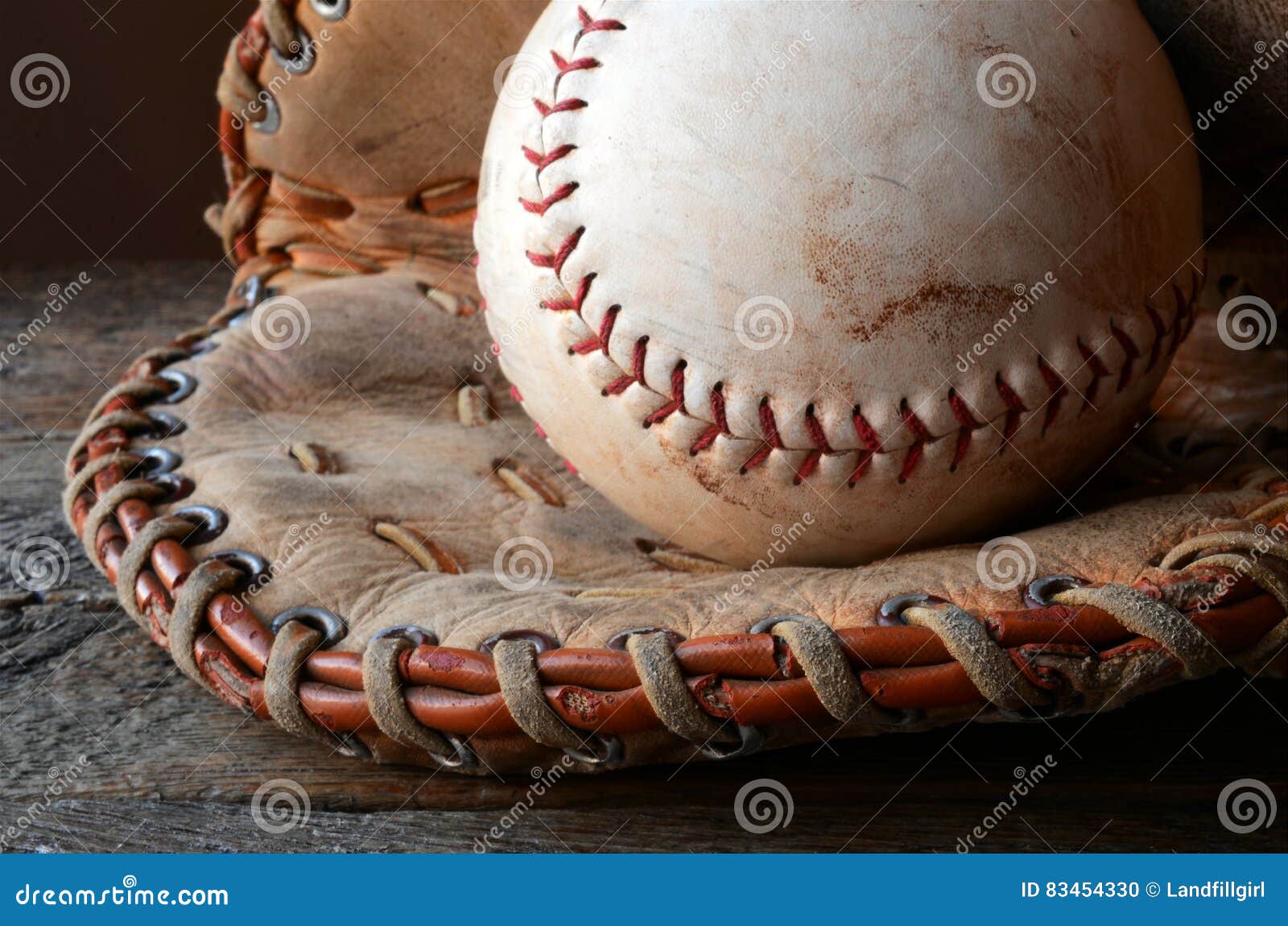 Old Used Baseball Equipment Stock Photo Image of baseball, horizontal