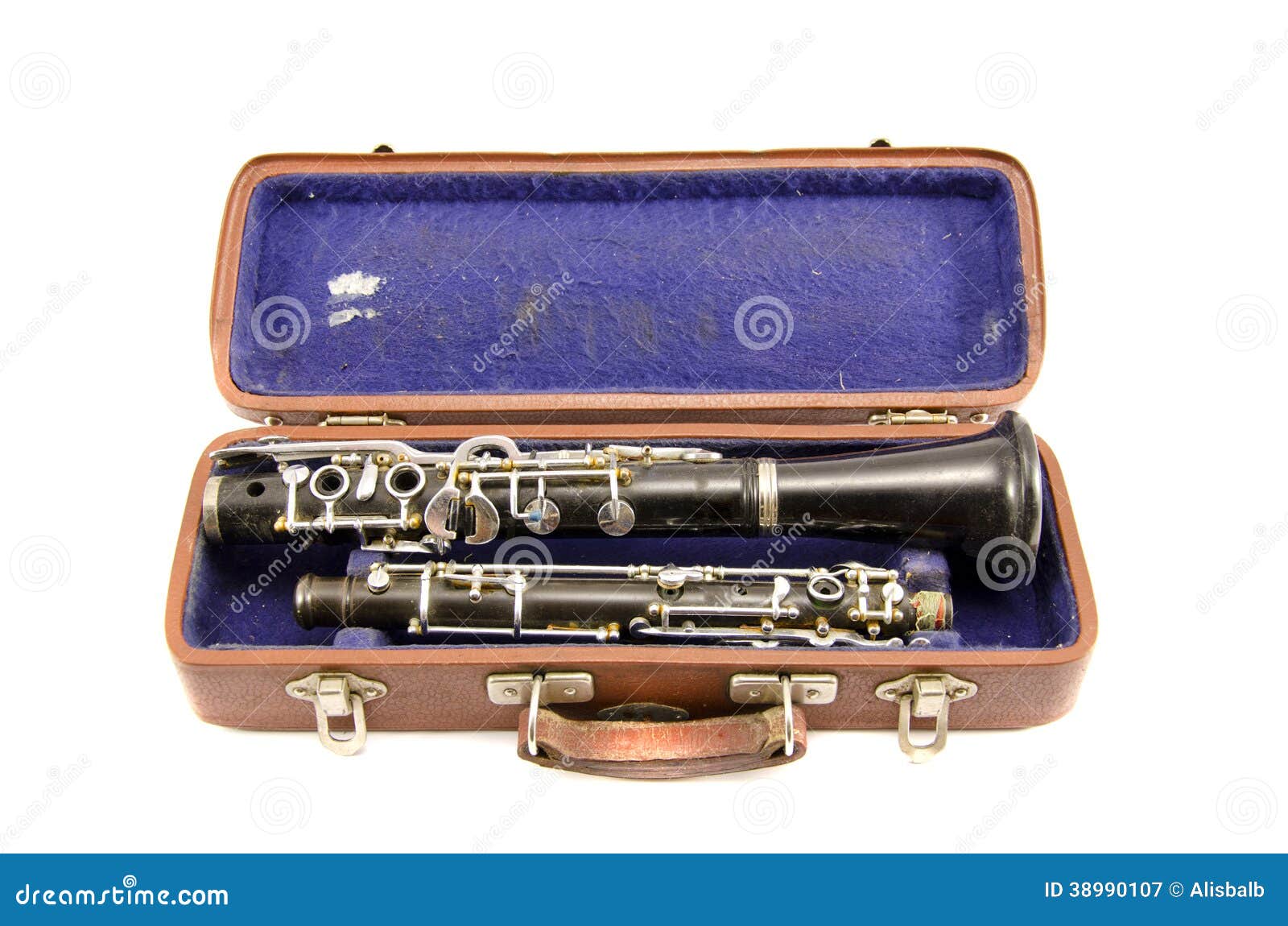 Old Used in Ancient Case Isolated Stock Image Image of