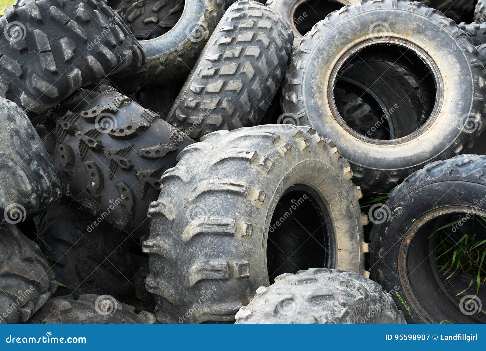 Old Used Industrial Tires stock image. Image of plant 95598907