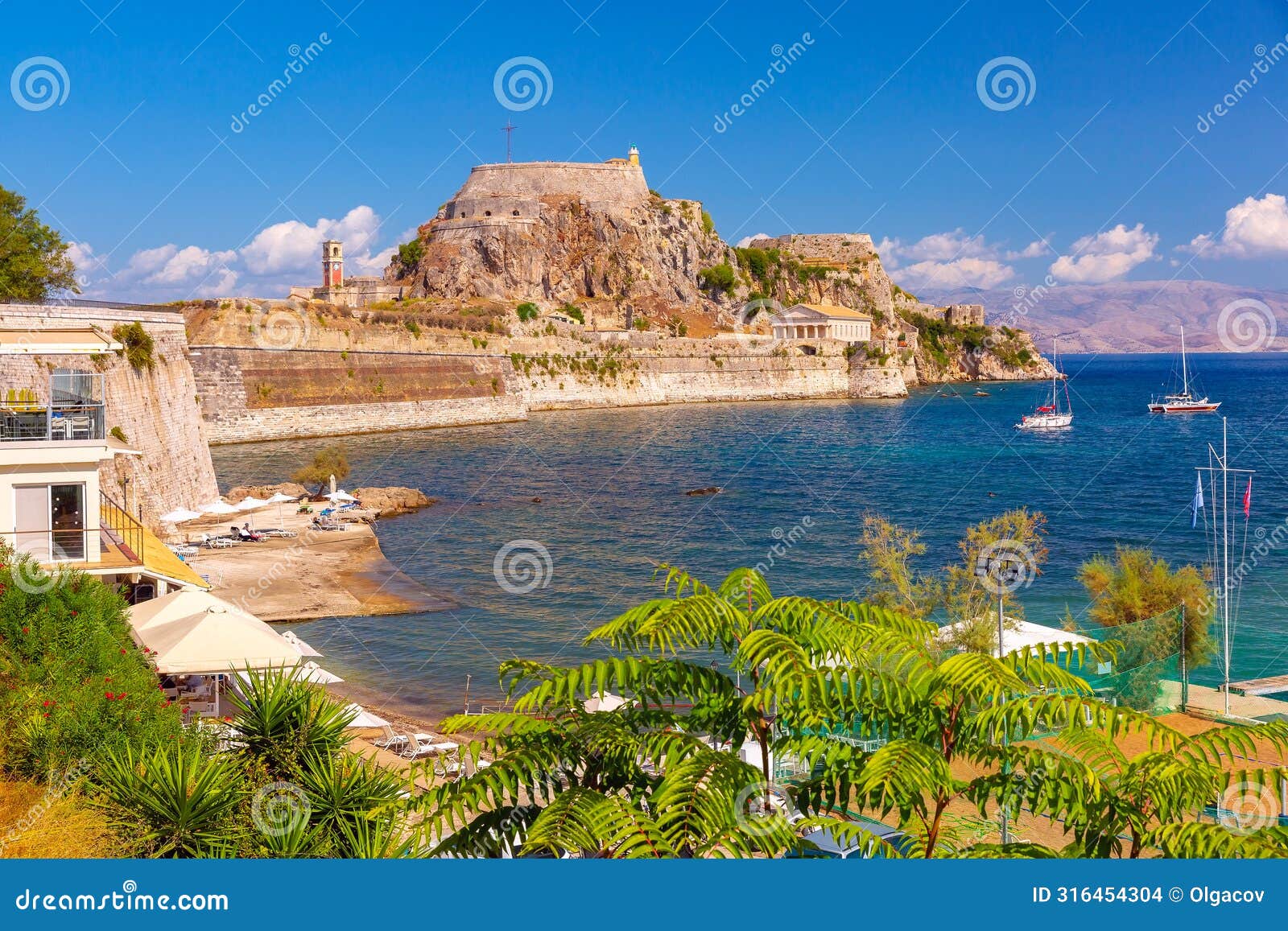 old fortress of corfu, greece