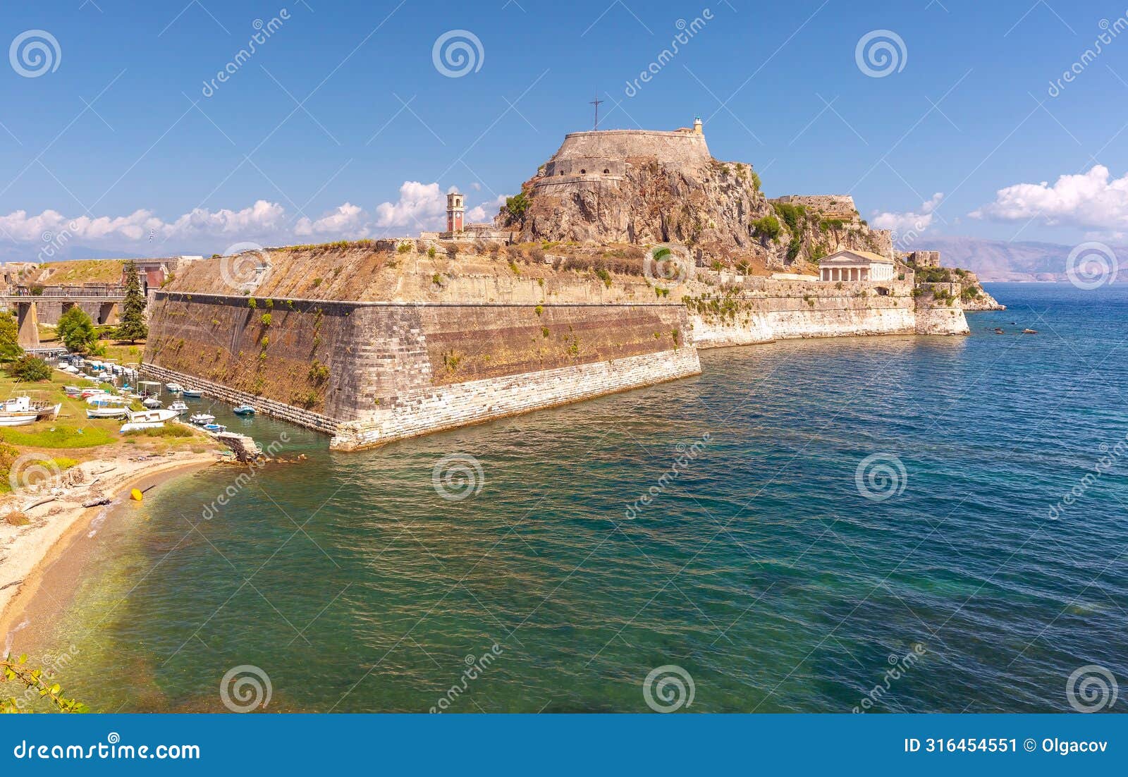 old fortress of corfu, greece