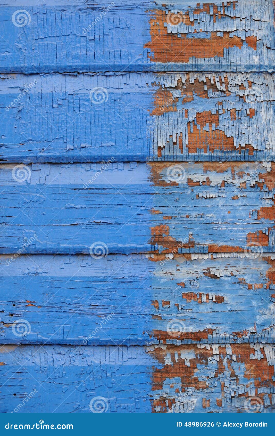 old vibrant blue painted wooden background