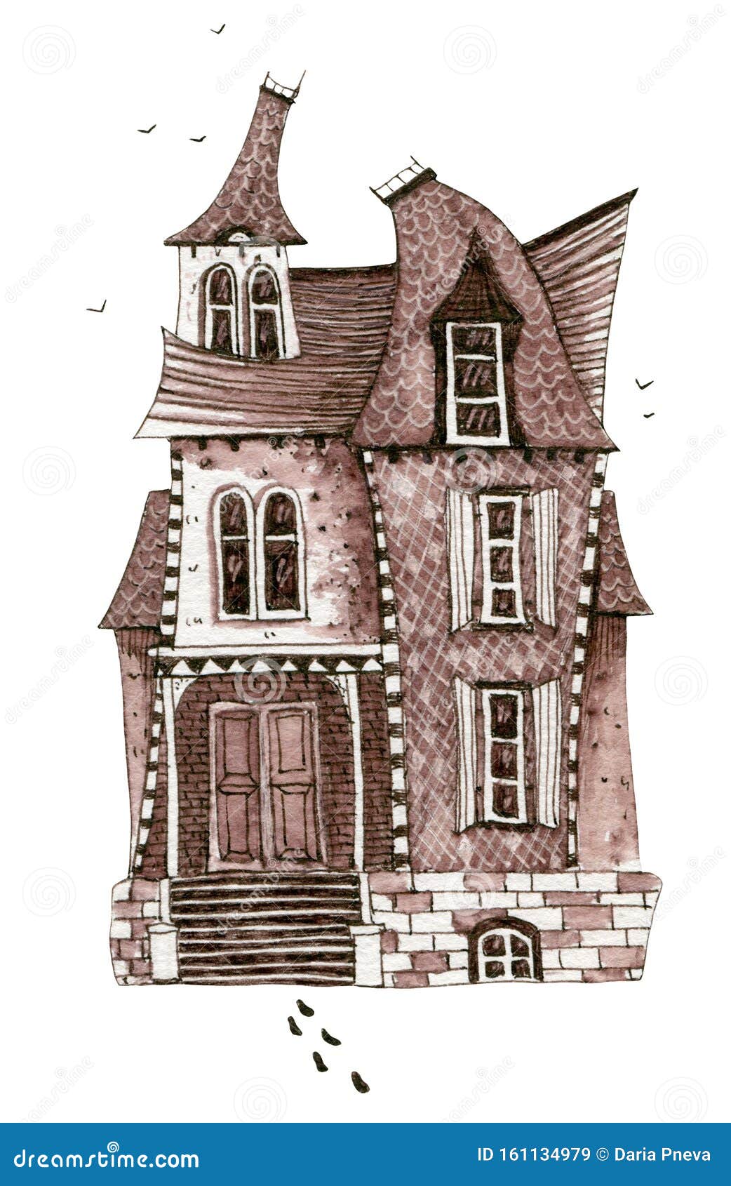 victorian house drawing sketch