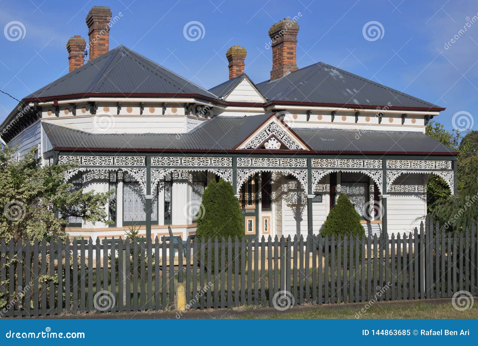 Old Victorian House in Tasmania Australia Stock Image Image of