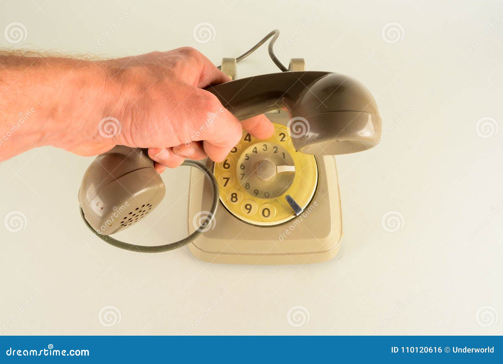 old vintage analogic telephone