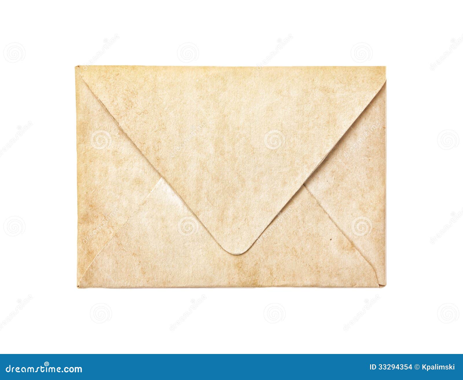 Vintage envelope isolated on white background Photos