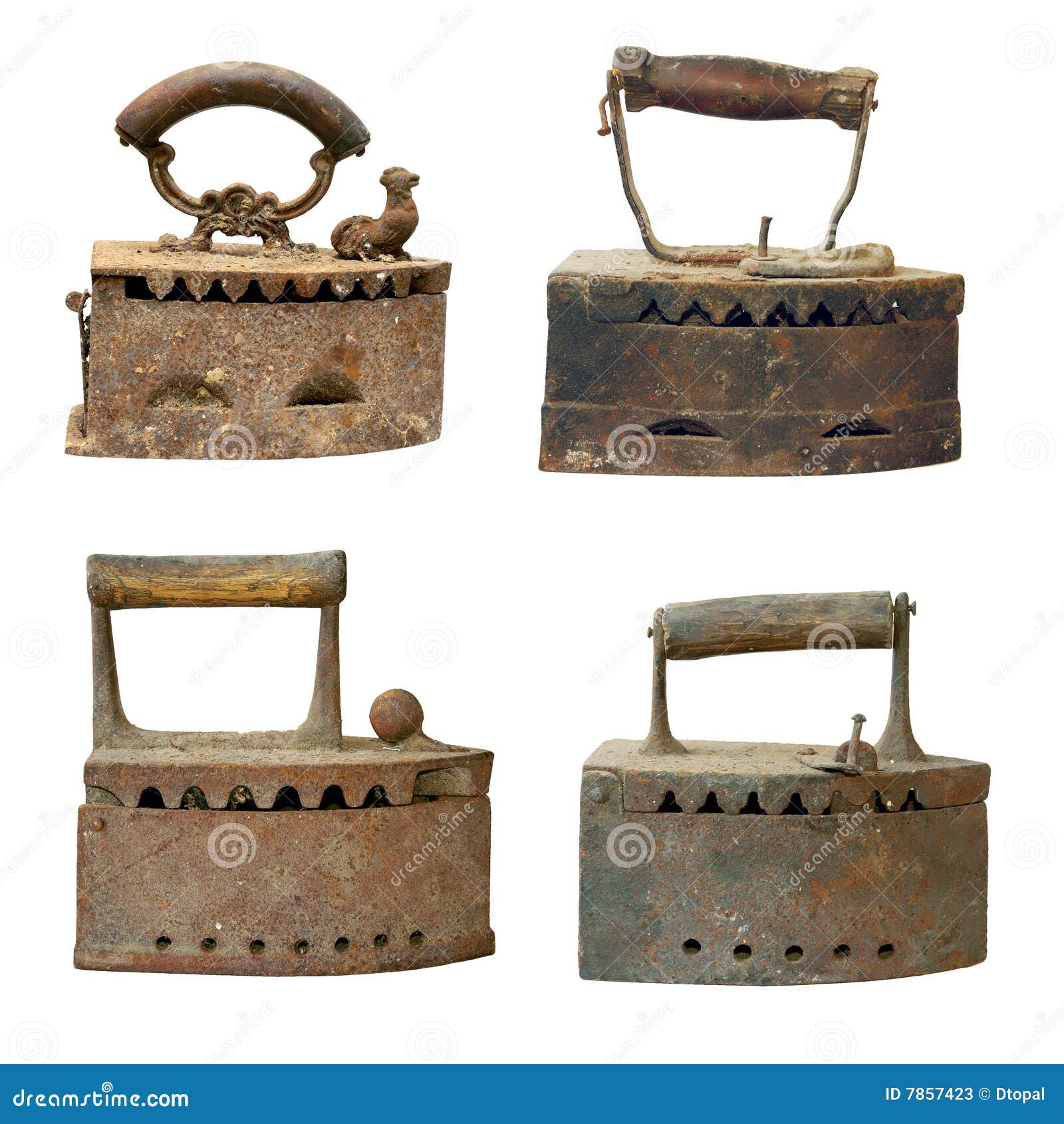 Old vintage flatirons stock image. Image of decorative 7857423