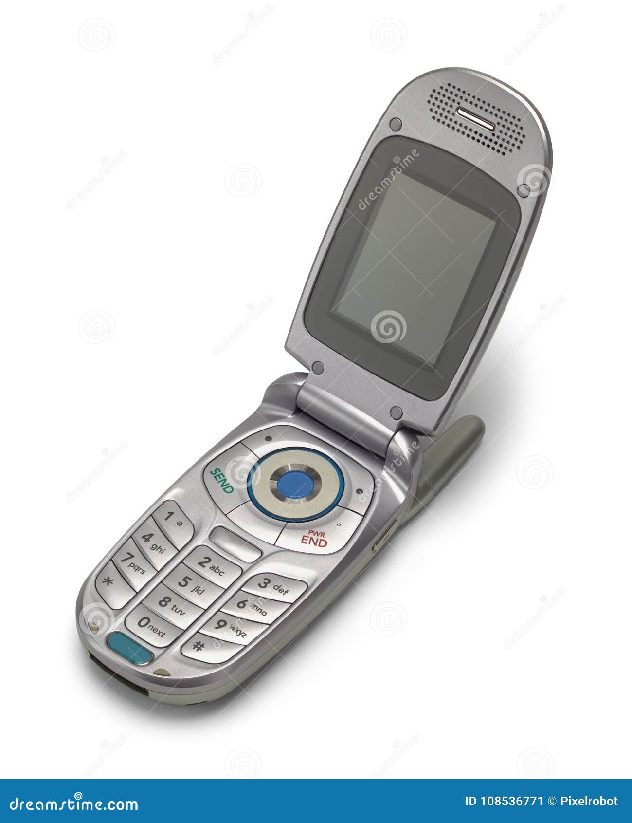 Open Flip Phone stock image. Image of background, space - 108536771