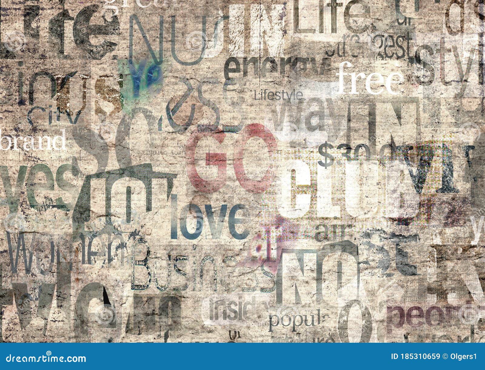 Old newspaper paper grunge with letters, words texture background. Blurred  vintage newspapers textured backdrop. Blur unreadable aged news lettering  horizontal page. Light beige art collage. - Stock Image - Everypixel