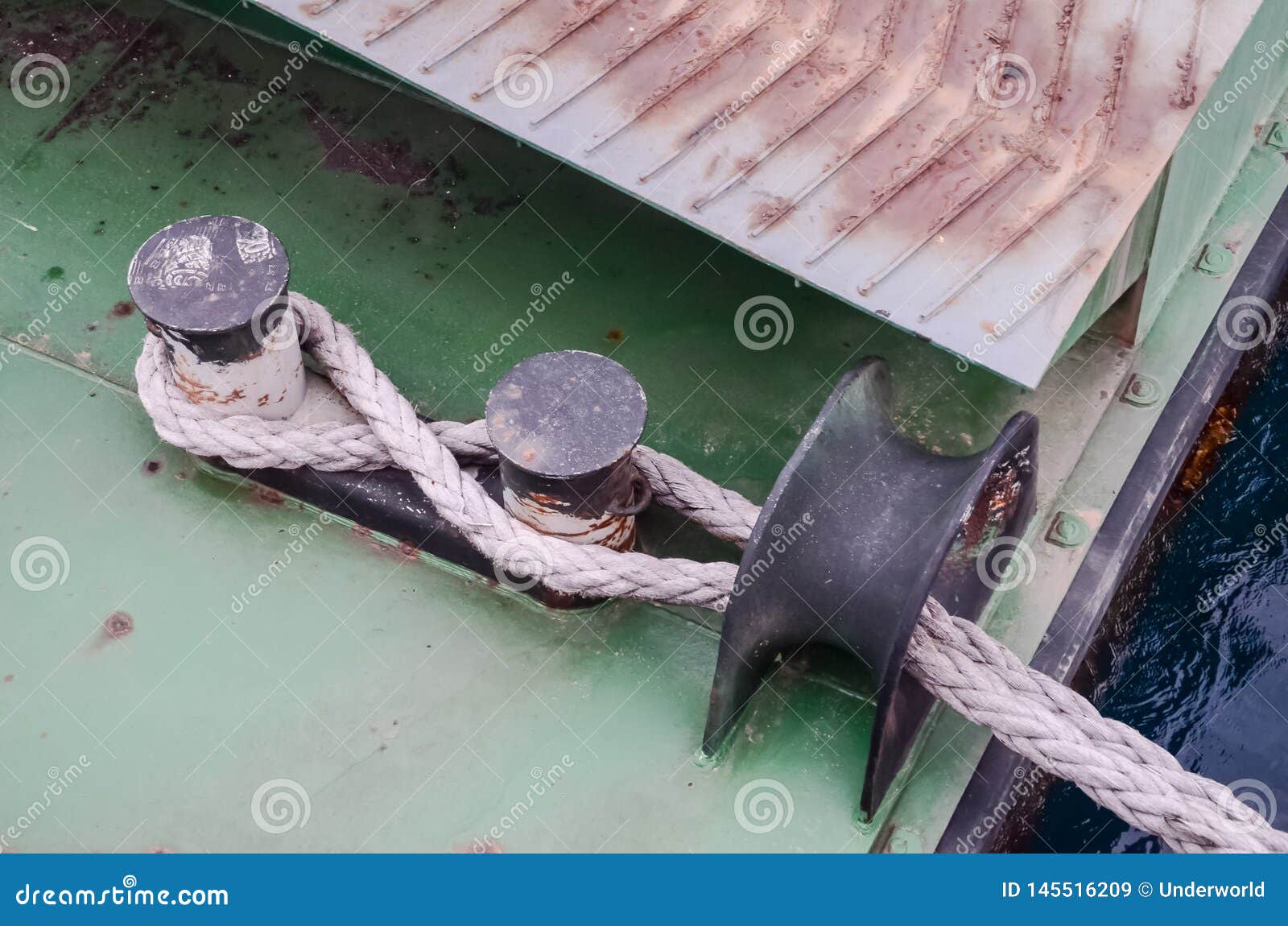 Old Vintage Naval Rope stock image. Image of detail 145516209
