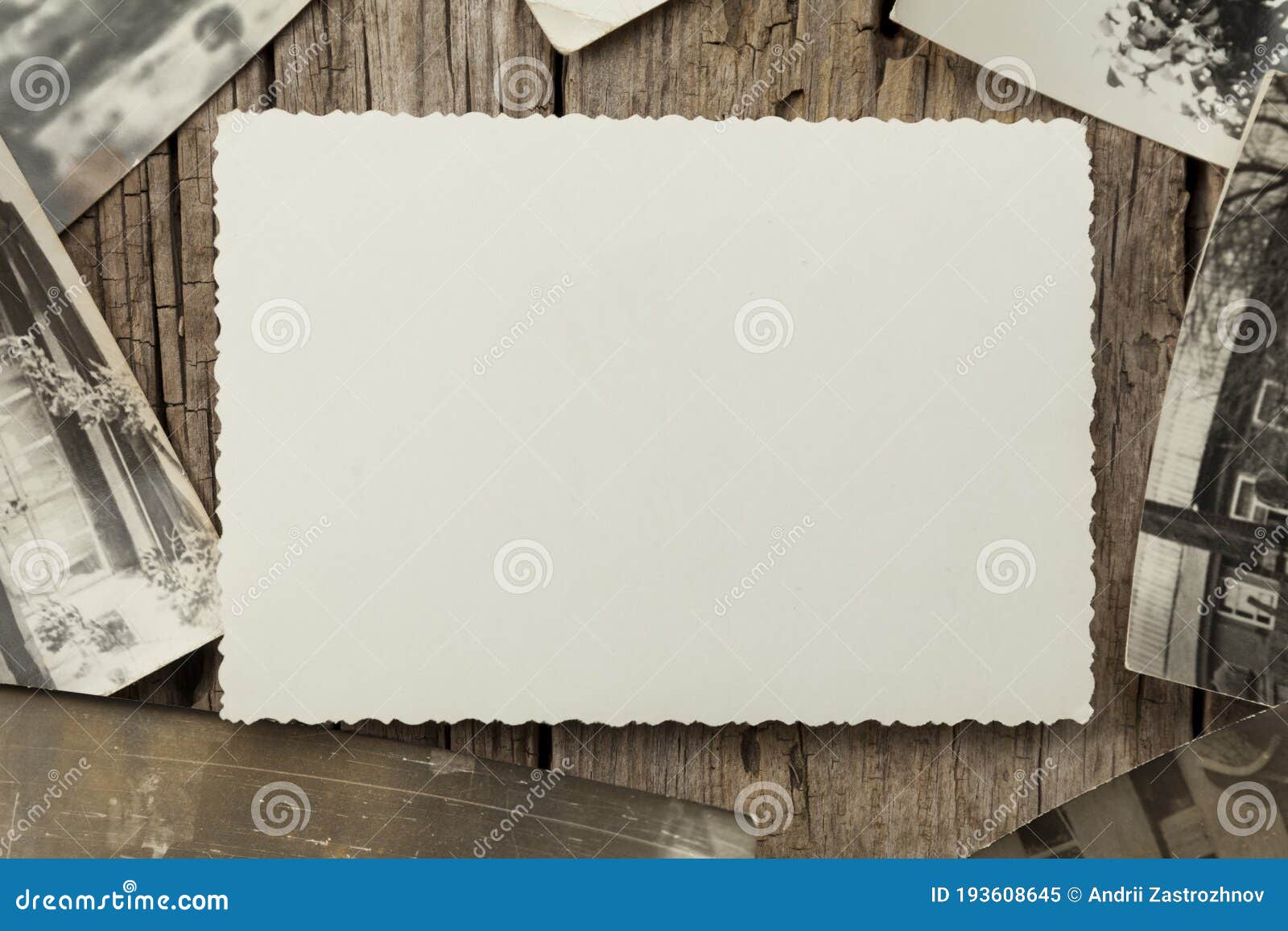 Old Cream Vintage Envelope With Blank Card Stock Photo - Download