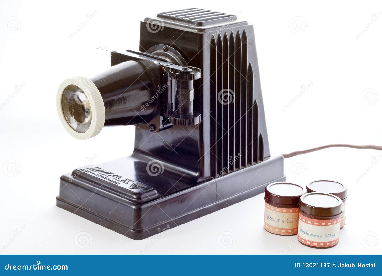 Old vintage projector stock image. Image of screen, home 13021187