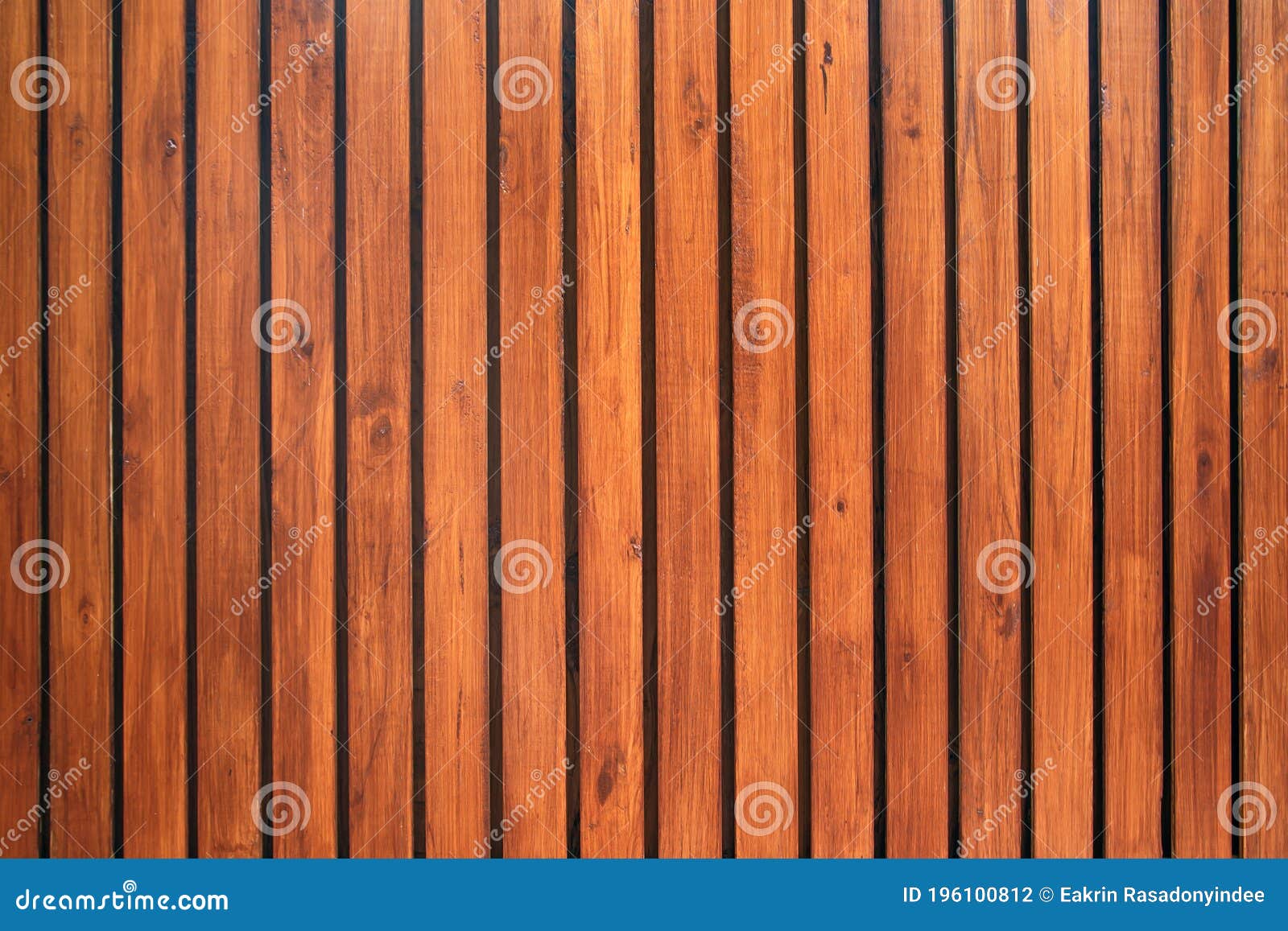 old vintage red brown wood lath wall cladding for background
