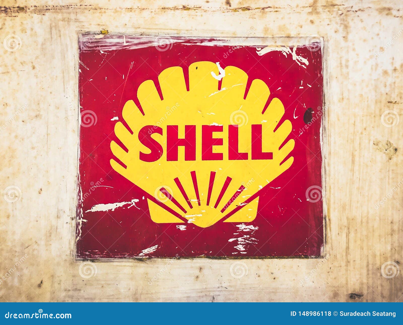 old shell signs