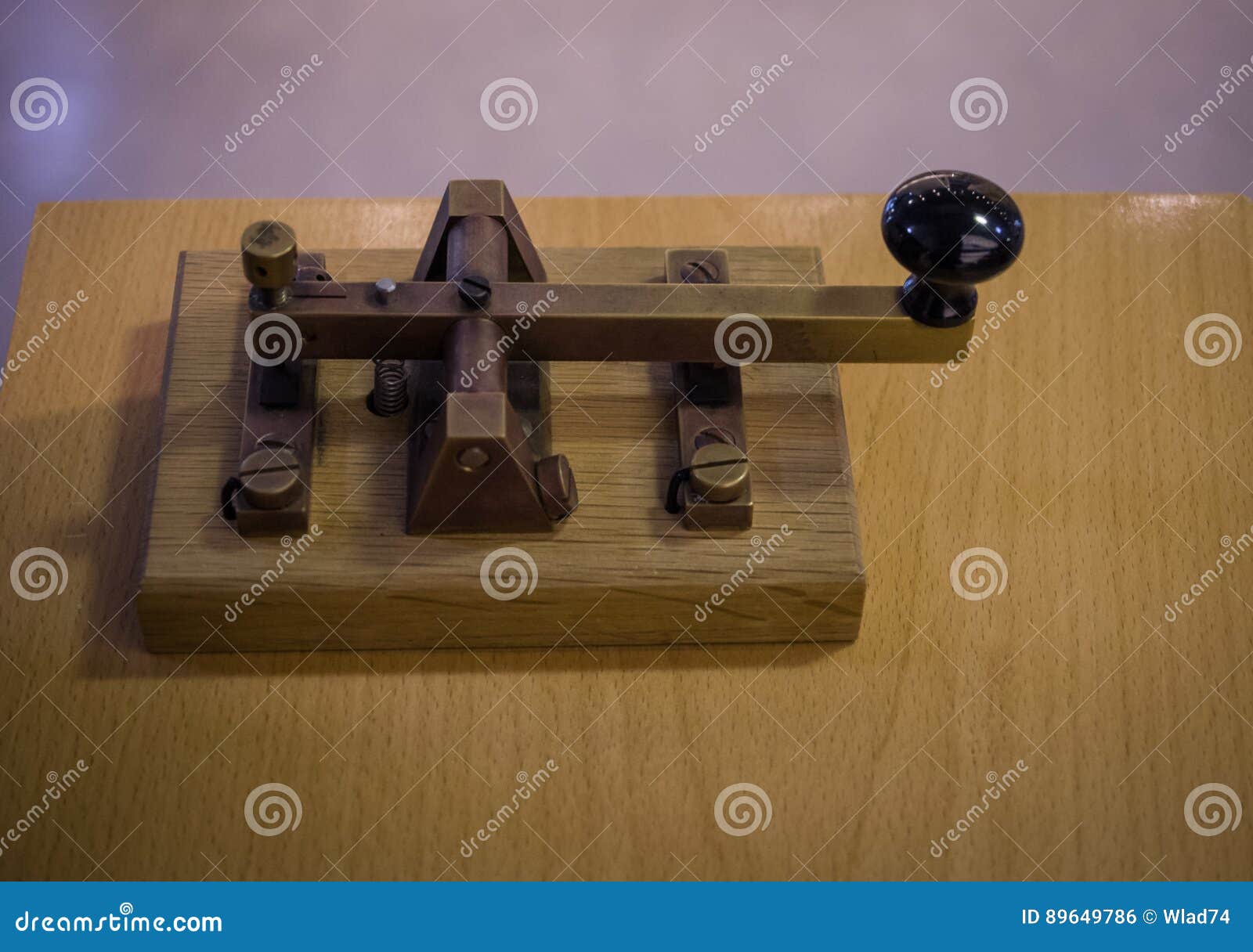 The Old and Vintage Telegraph Key , Morse System Stock Photo Image of
