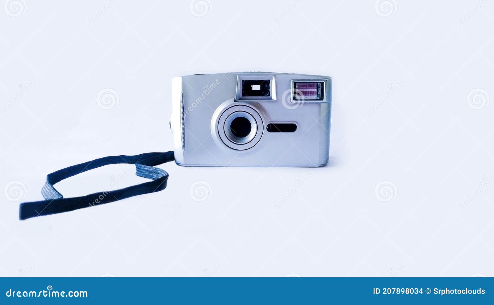 Old Vintage Time Reel Camera Front View Stock Photo - Image of