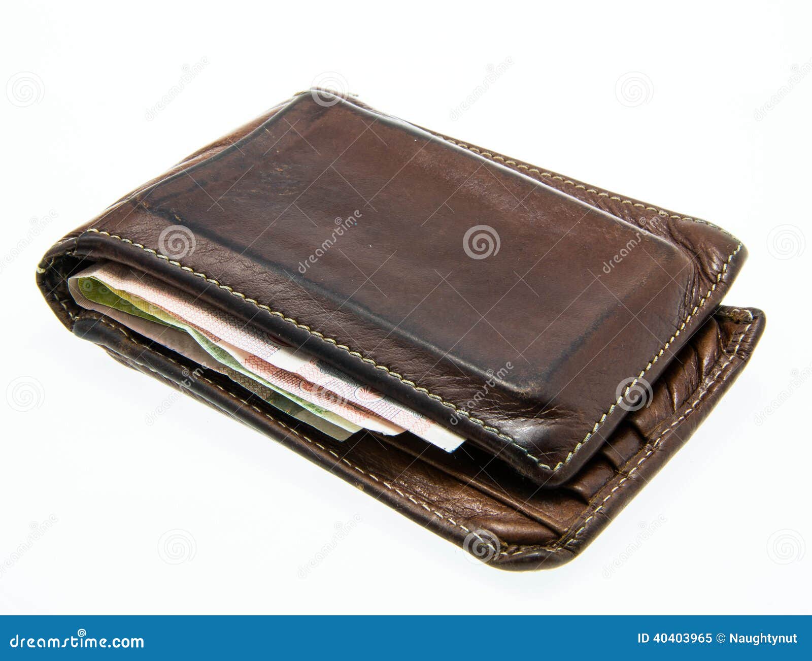 Old Vintage Used Leather Wallet Stock Photo - Image: 40403965