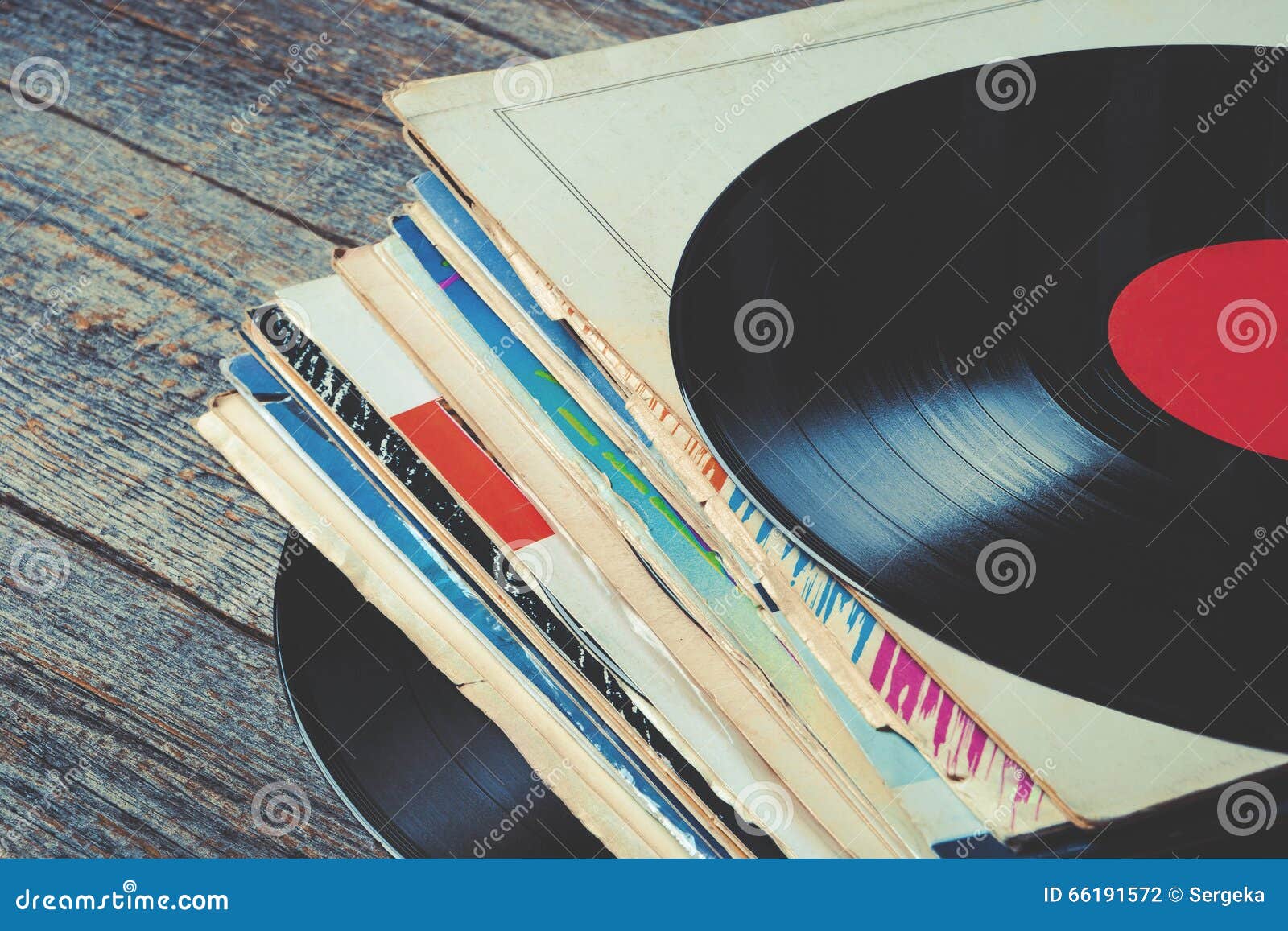 old vinyl records