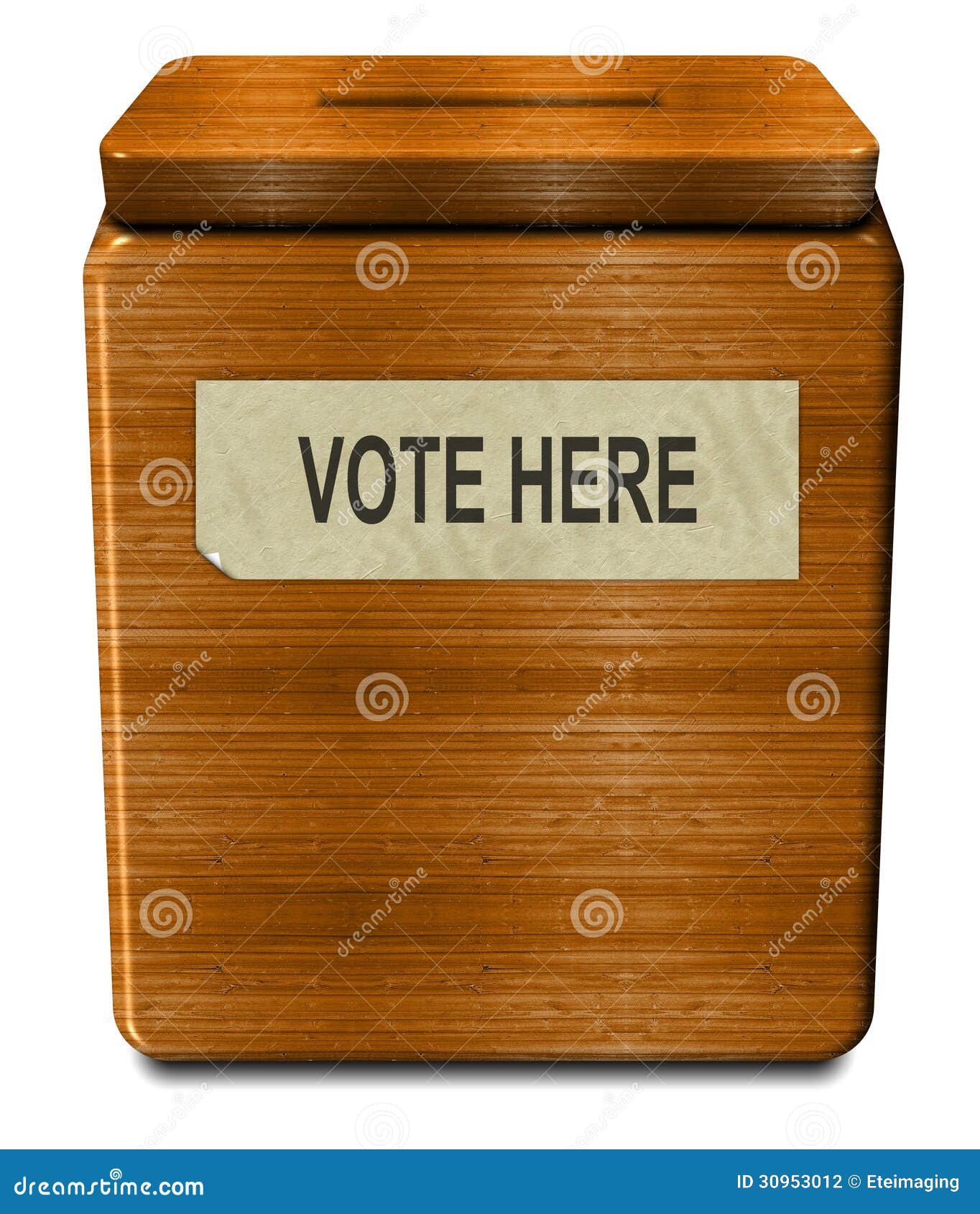 Old voting box stock illustration. Illustration of choice 30953012