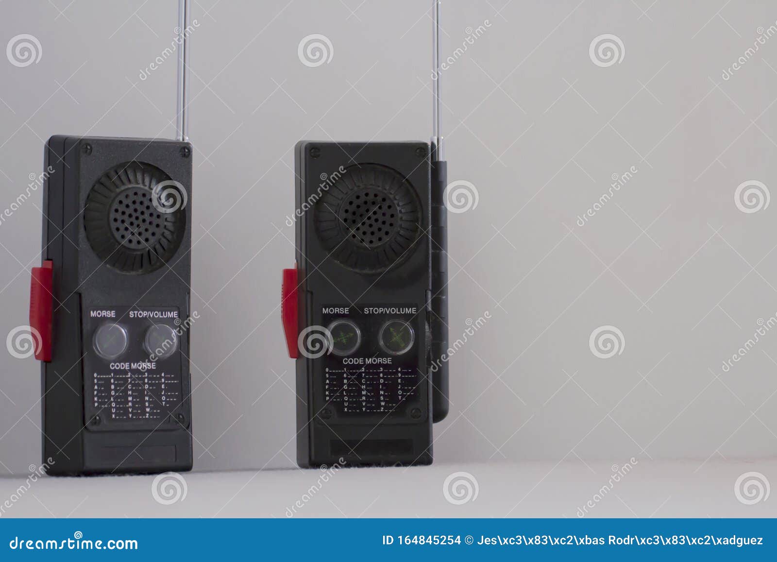 Old walkie talkie devices stock photo. Image of marketing 164845254