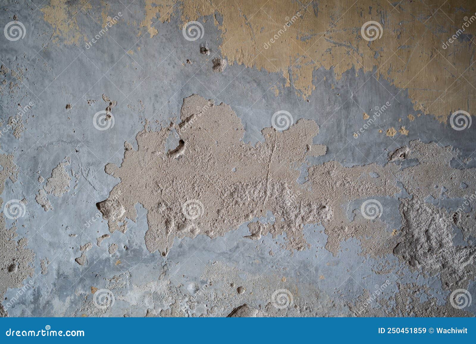 Old Wall with Peeling Paint Stock Image Image of blue, crack 250451859