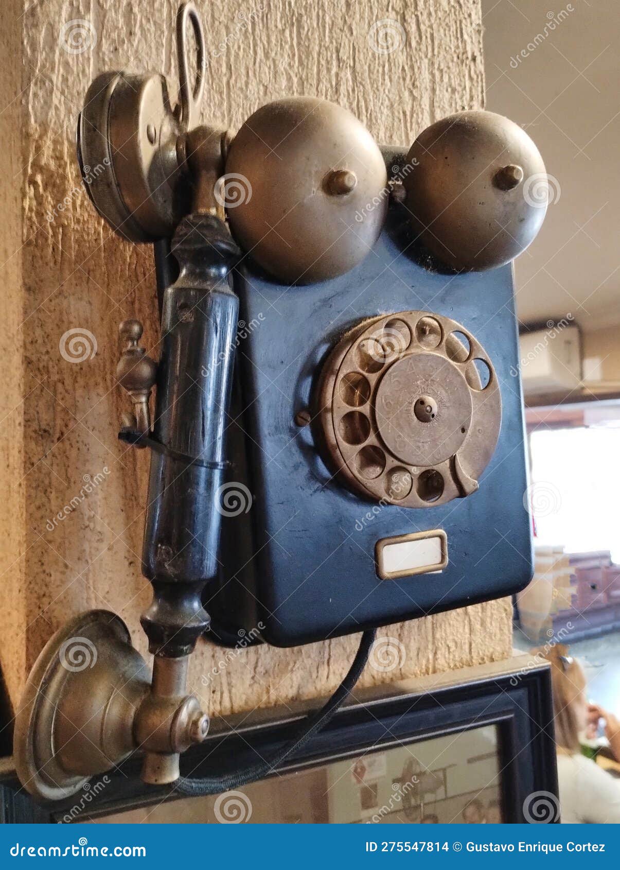 Old Wall Phone Used As Decoration Stock Photo Image of antique, home