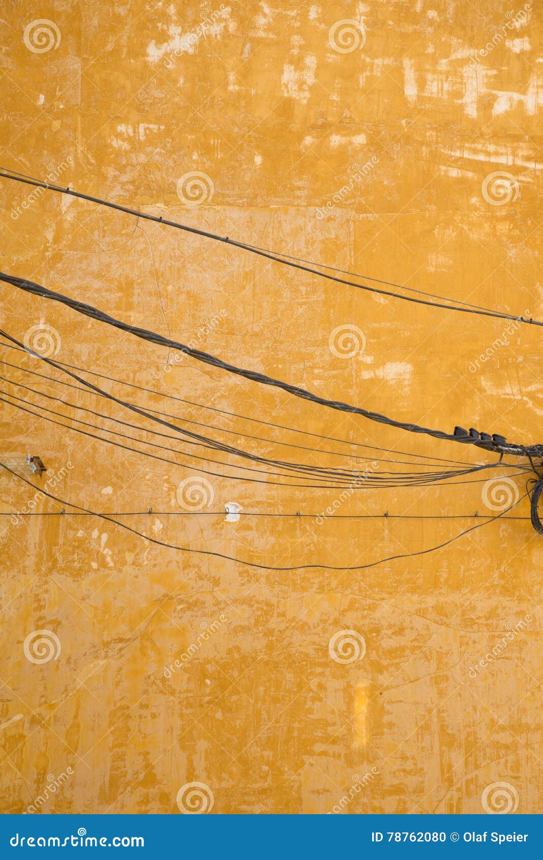 Old wall and wiring stock photo. Image of decay, cable - 78762080