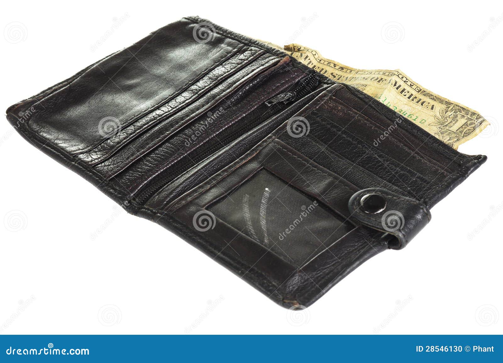 Old wallet stock photo. Image of pocketbook, object, money 28546130