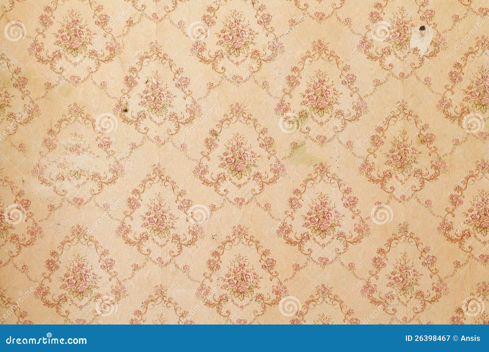 Old wallpaper background stock image. Image of decorative 26398467