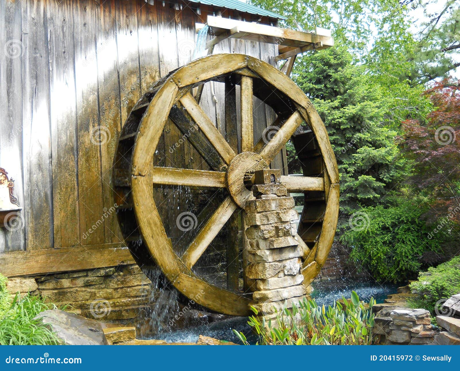The Old Water Mill stock photo. Image of clear, round 20415972