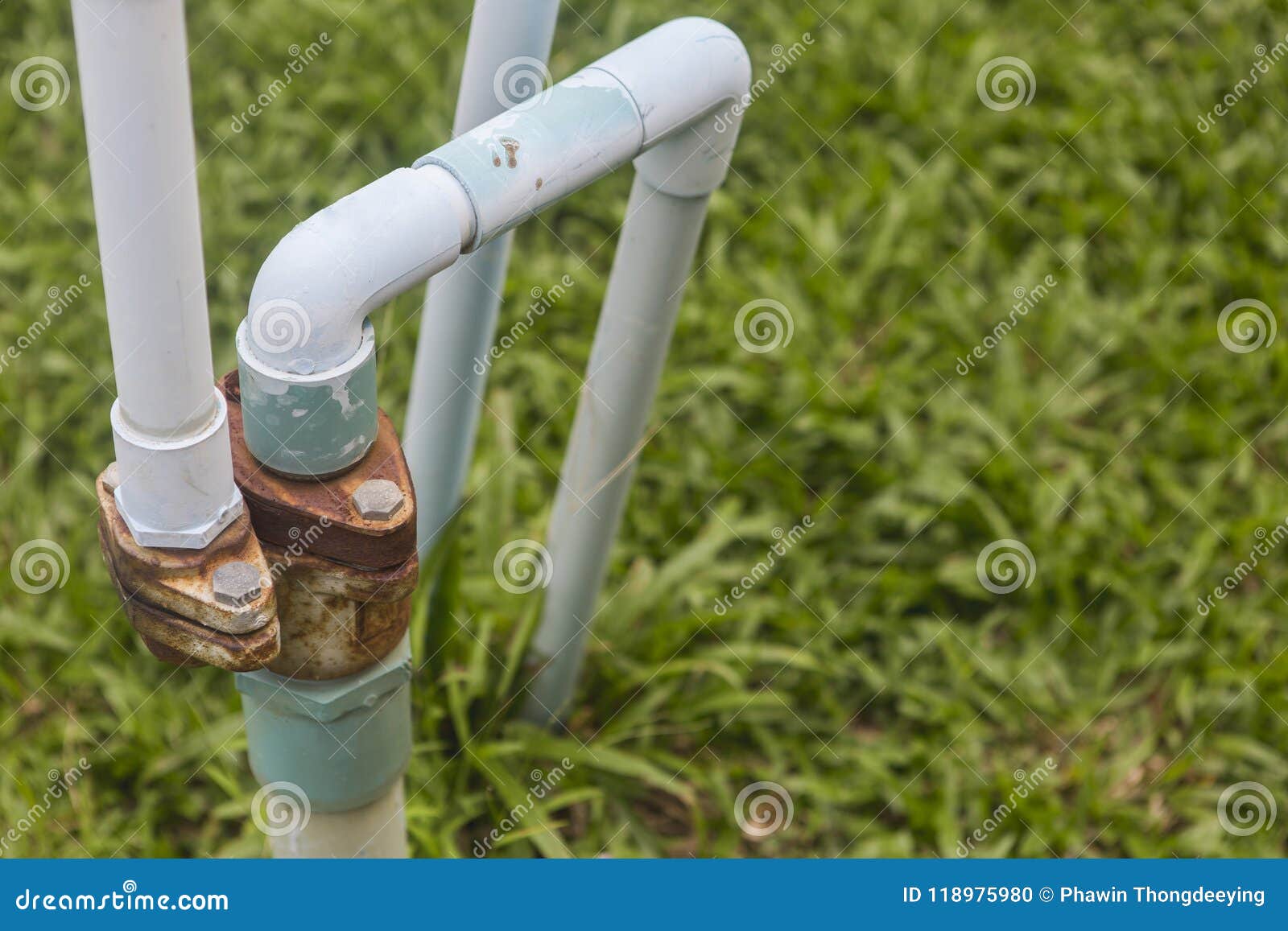 Old water pipe in garden stock photo. Image of outdoor 118975980
