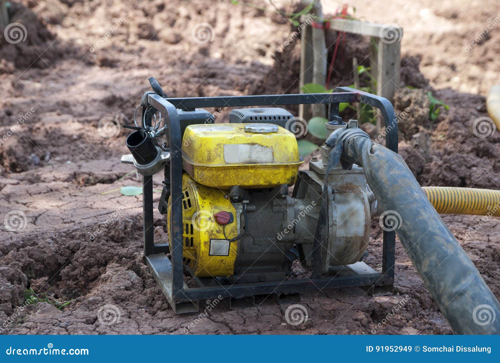 Old water pump in Thailand stock image. Image of equipment 91952949