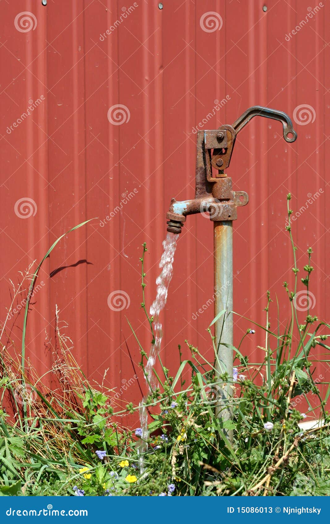 Water Spigot And Meter Stock Photo 37590564