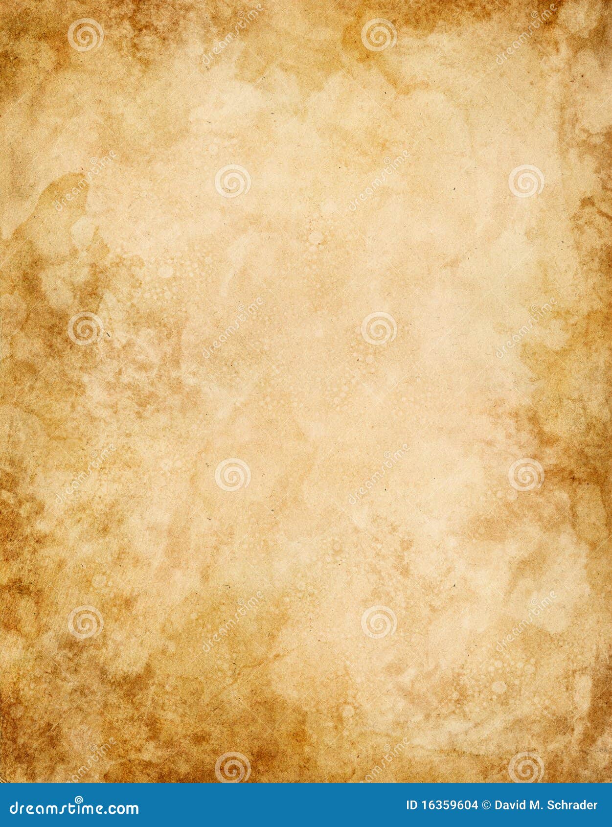 Old Water Stained Paper Stock Images - Image: 16359604