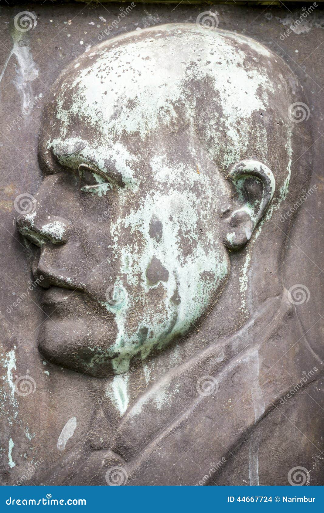 Weathered Bronze Statues Stock Image 4445101