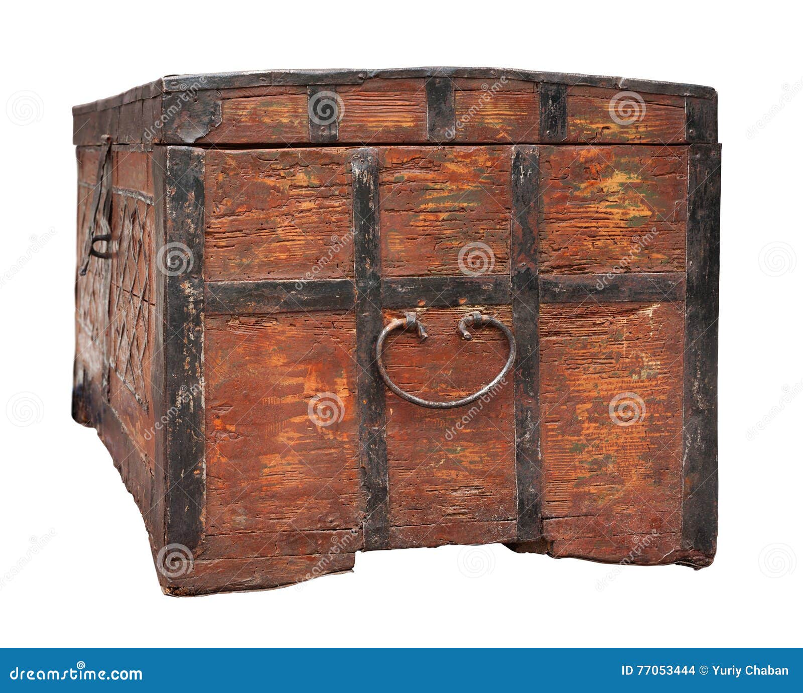 Old weathered chest stock photo. Image of protection 77053444