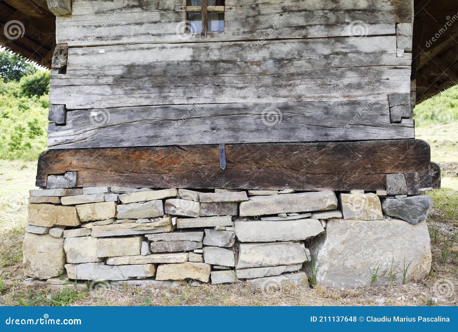 Old Church with Stone Foundation Stock Photo - Image of maramures ...