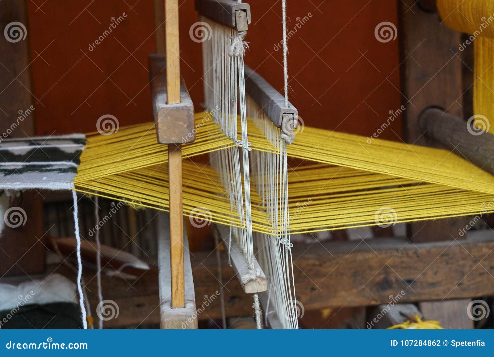 Old weaving loom stock photo. Image of retro, ancient 107284862