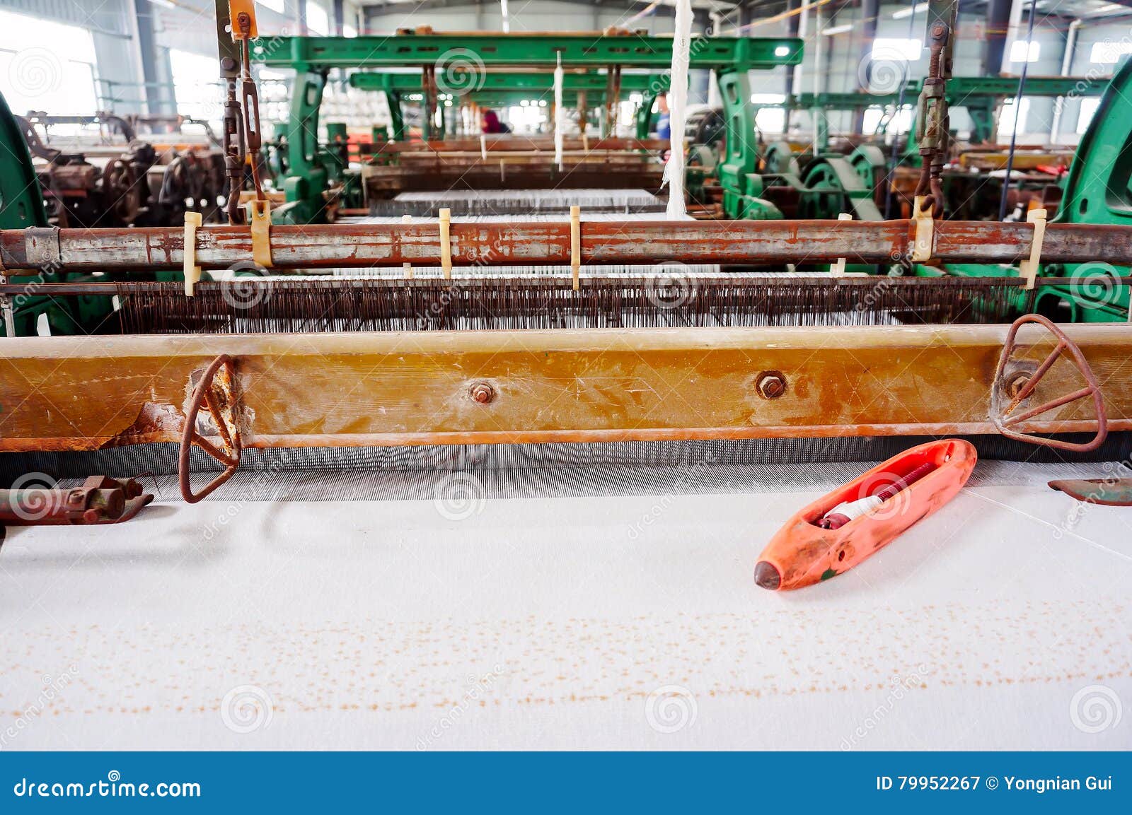 Old weaving machine stock image. Image of busy, chord 79952267
